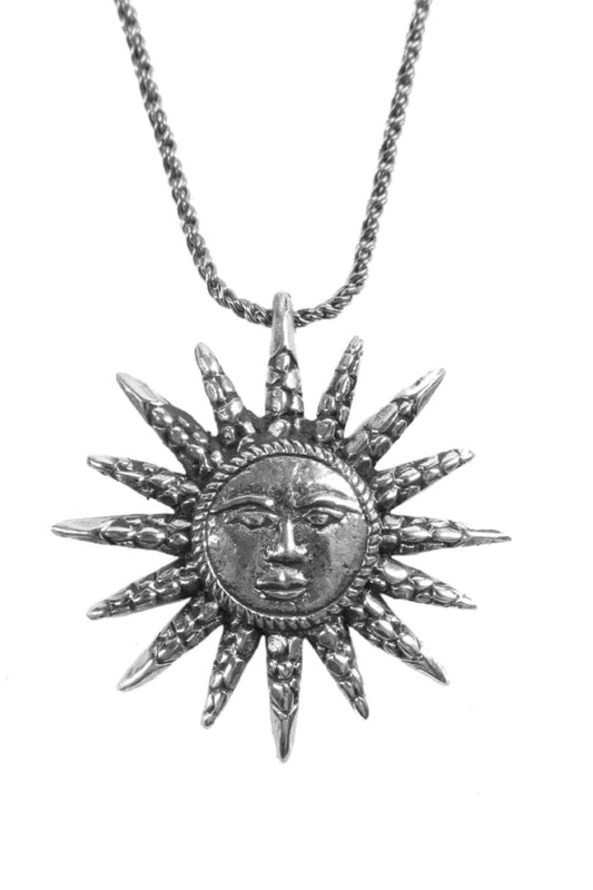 Inka Sun Necklace - silber