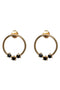Lucy Earrings Onyx - gold